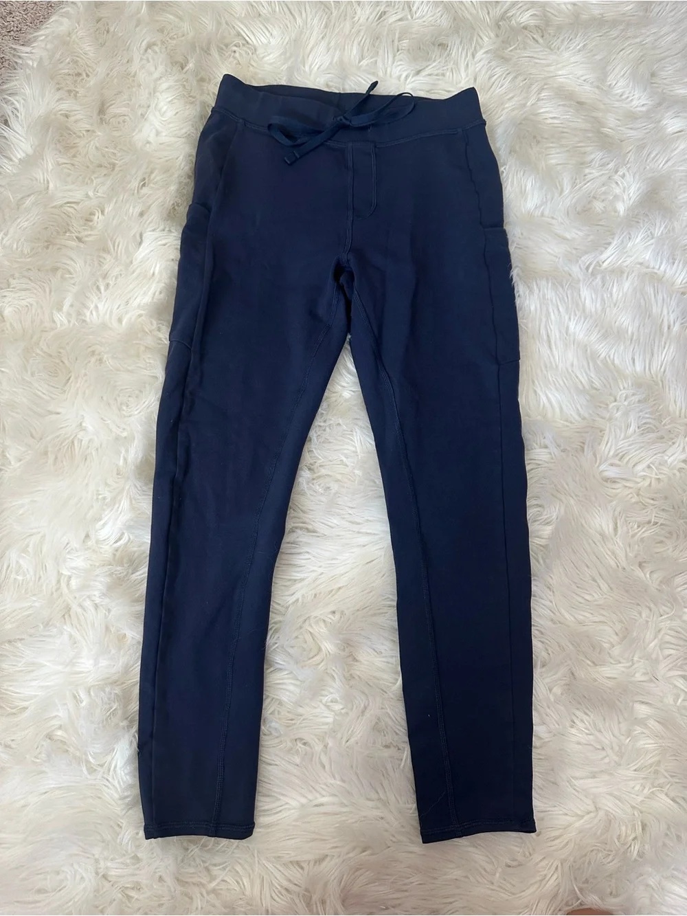 ALO Yoga Navy Drawstring Slim Leggings